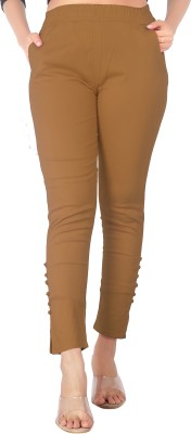 DEEPA ENTERPRISE Regular Fit Women Khaki Trousers