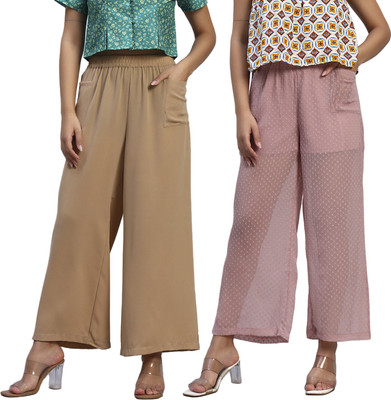 HOE Regular Fit Women Multicolor Trousers