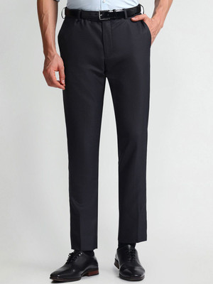 ARROW Tapered Men Black Trousers