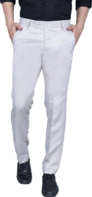 WEAROBICS Regular Fit Men Grey Trousers