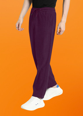SUN BEAUTY FASHIONISTA HUB Regular Fit Men Purple Trousers