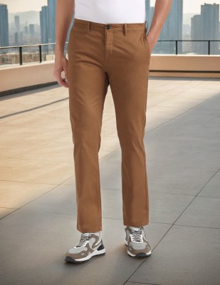 FLYING MACHINE Tapered Men Brown Trousers