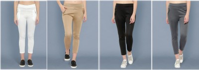 STYLOKAT Regular Fit Women White, Beige, Black, Grey Trousers