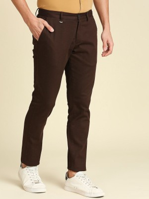 INVICTUS Slim Fit Men Brown Trousers