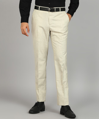 Raymond Slim Fit Men Beige Trousers