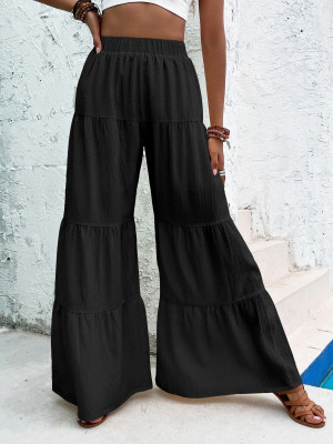 Leriya Fashion Slim Fit Women Black Trousers