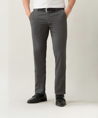 ARROW Regular Fit Men Grey Trousers