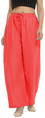 fheo Flared Women Red Trousers