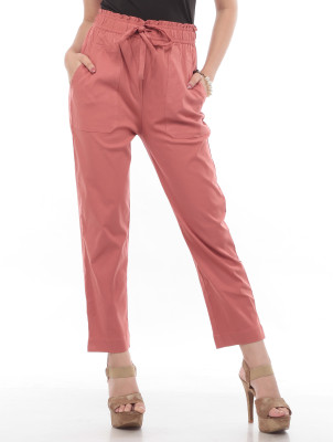 TRUELADY Regular Fit Women Pink Trousers