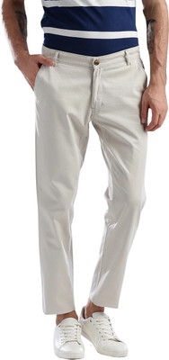 Hubberholme Slim Fit Men Beige Trousers