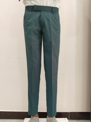 Somi Regular Fit Men Green Trousers