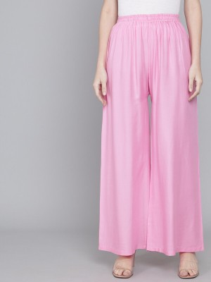 Piaro Relaxed Women Pink Trousers