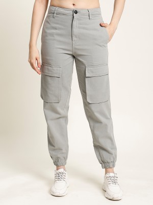 iVOC Regular Fit Women Grey Trousers