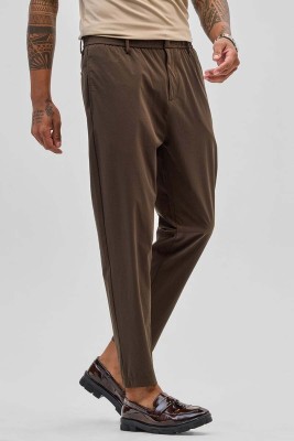 Snitch Regular Fit Men Brown Trousers