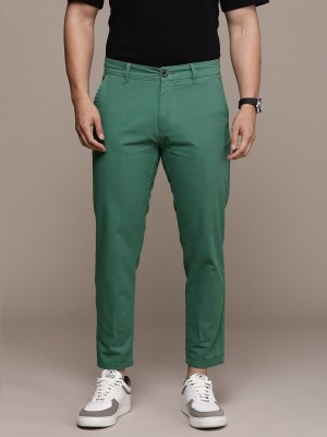 WROGN Regular Fit Men Green Trousers