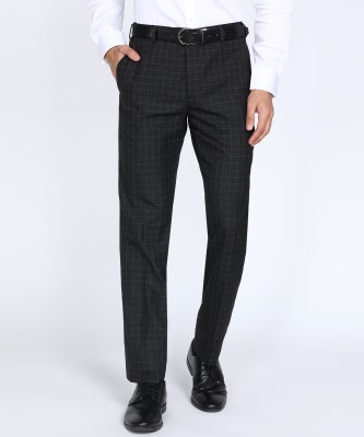 PARK AVENUE Regular Fit Men Grey Trousers