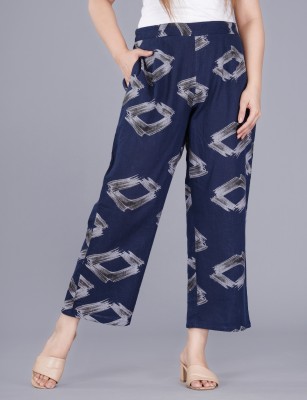 Gianna Regular Fit Women Blue Trousers