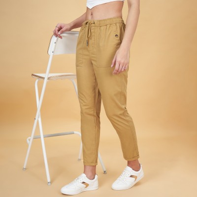 Honey By Pantaloons Regular Fit Women Khaki Trousers