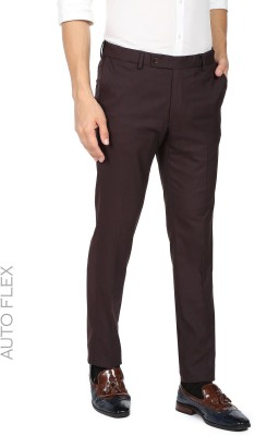 ARROW Regular Fit Men Red Trousers