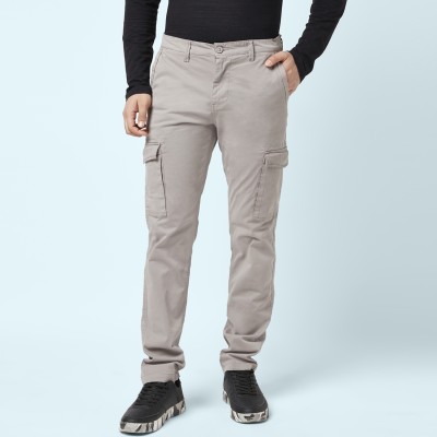 Urban Ranger by Pantaloons Regular Fit Men Grey Trousers