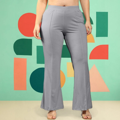 Anitafashion Loose Fit Women Grey Trousers