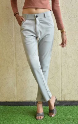 kdsn Slim Fit Women Grey Trousers