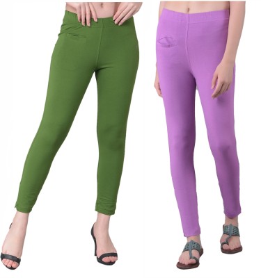 Comfort Lady Relaxed Women Green, Pink Trousers