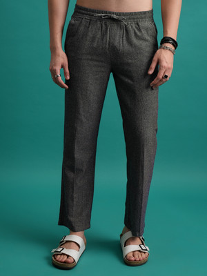 HIGHLANDER Regular Fit Men Black Trousers
