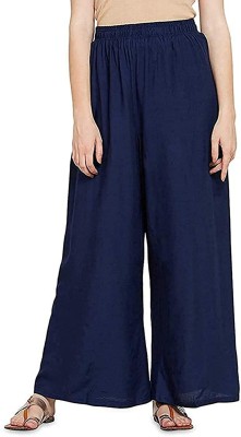 VPM Regular Fit Women Blue Trousers