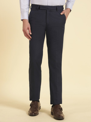 CANTABIL Regular Fit Men Dark Blue Trousers