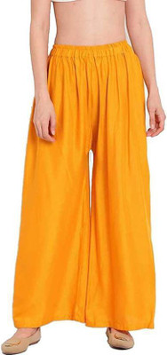 KriSo Regular Fit Women Yellow Trousers