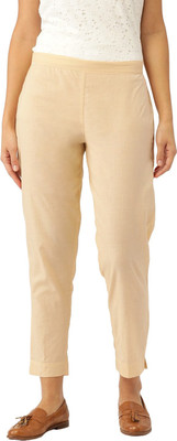 SUPRYIA Regular Fit Women Beige Trousers