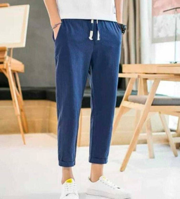 Kashmiri threading Slim Fit Men Blue Trousers