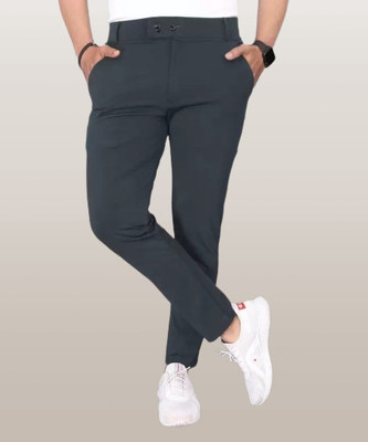 PTC CREATION Regular Fit Men Grey Trousers