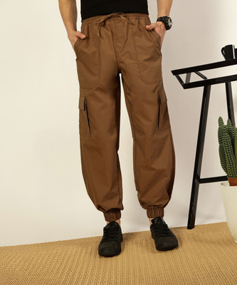 THOMAS SCOTT Loose Fit Men Brown Trousers