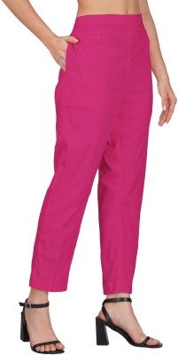 Siobhan Slim Fit Women Pink Trousers