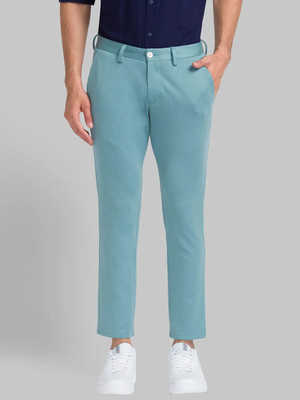 PARX Slim Fit Men Green Trousers