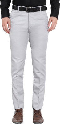 Sucheh Gwalior Slim Fit Men Grey Trousers