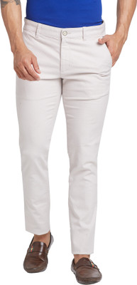 PARX Tapered Men Beige Trousers