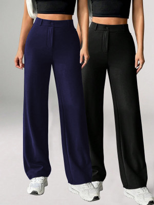 Toochki Relaxed Women Black Trousers