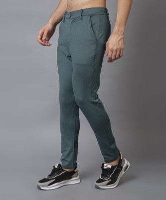 ynam Slim Fit Men Dark Green Trousers