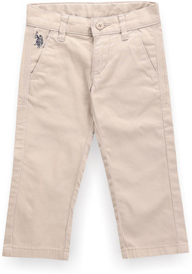U.S. POLO ASSN. Regular Fit Boys White Trousers