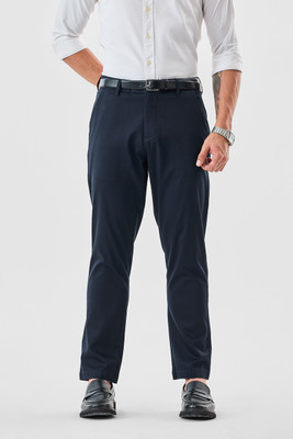 Snitch Slim Fit Men Dark Blue Trousers