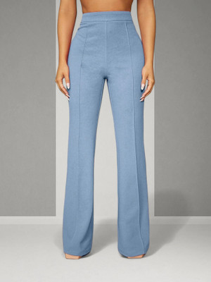 Anitafashion Loose Fit Women Blue Trousers