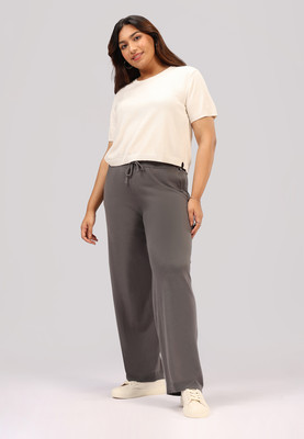 BlissClub Move All Day Pants - Comfort Blend - Tall Regular Fit Women Grey Trousers