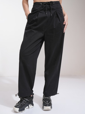 Tokyo Talkies Regular Fit Women Black Trousers