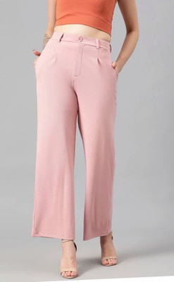 Jeiri Regular Fit Women Pink Trousers