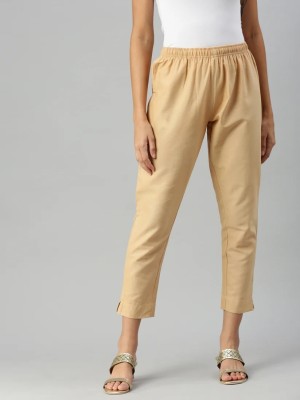 Jack & Zeal Regular Fit Women Beige Trousers