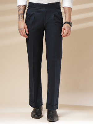 italianvega Regular Fit Men Dark Blue Trousers