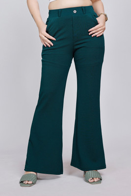 NORTHERN DENIM CO Regular Fit Women Green Trousers